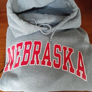 Grey Nebraska hoodie